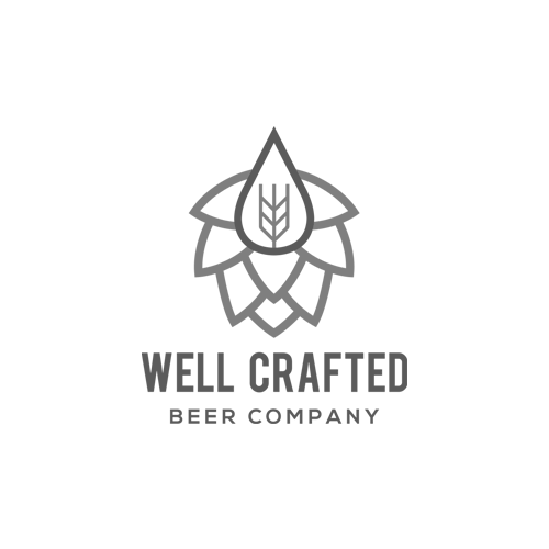 Well Crafted Beer Co logo grayscale